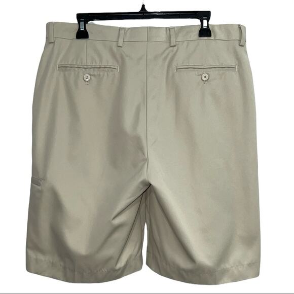 Alan Flusser Men’s Khaki Golf Shorts Size 36 Chino Flat Front - Picture 4 of 4